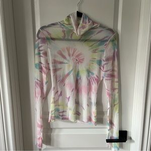 AFRM Tie Dye Long Sleeve Mesh Top M